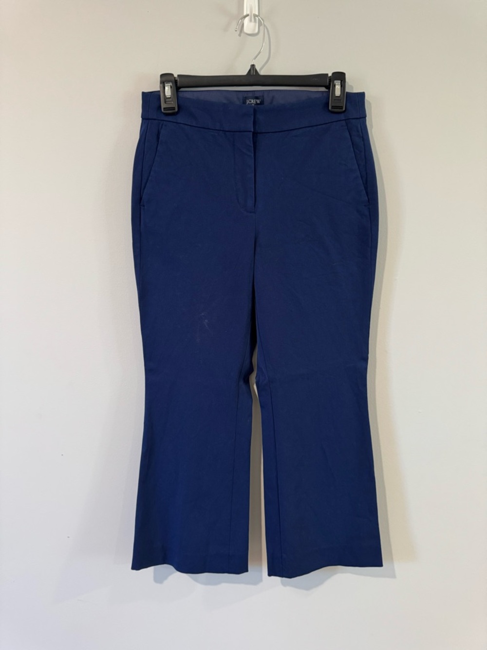 J. Crew Kelsey Navy Wide Leg Crop Pants